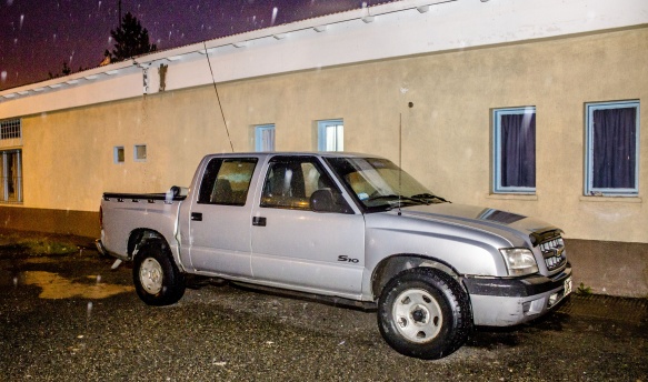 La camioneta fue incautada y llevada a la dependencia. (Foto: A.B.)