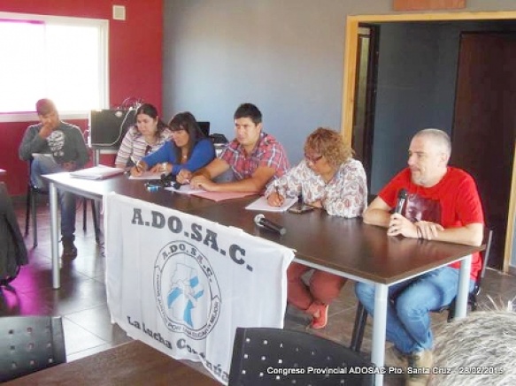 ADOSAC tomó la decisión en la localidad de Puerto Santa Cruz. 