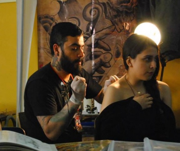 Rubén Díaz, artista del tattoo patagónico (foto web)