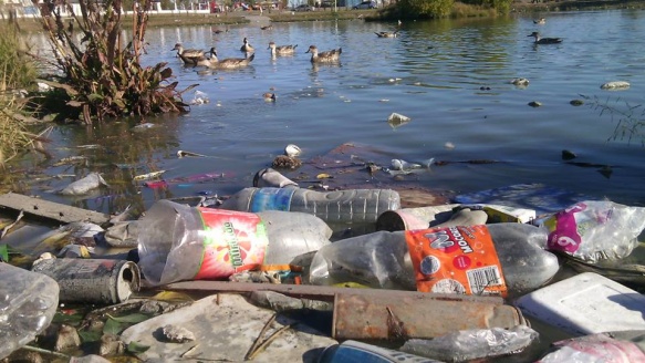 Laguna de los Patos que fue saneada por los mismos vecinos.