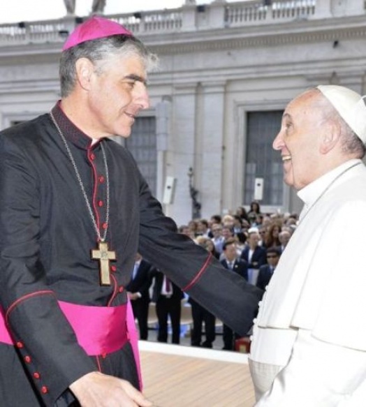 Mons. Miguel Ángel D'Annibale, estuvo con el Papa Francisco.