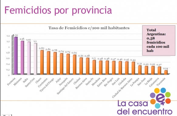 Los datos corresponden al informe de Investigación de femicidios en Argentina 