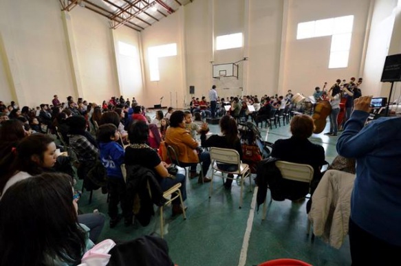 Ensayo de la Orquesta del Barrio