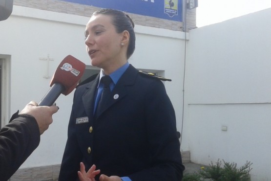 Jefa de la Comisaría de la Mujer, comisario inspector magíster Gabriela Rodríguez.