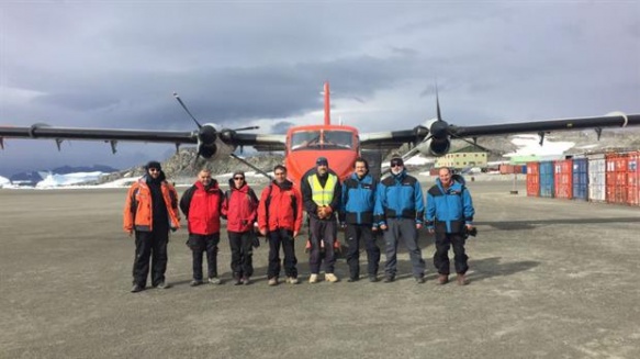Especialistas argentinos y chilenos realizaron inspecciones conjuntas en una base británica en Antártida. Foto: Cancillería