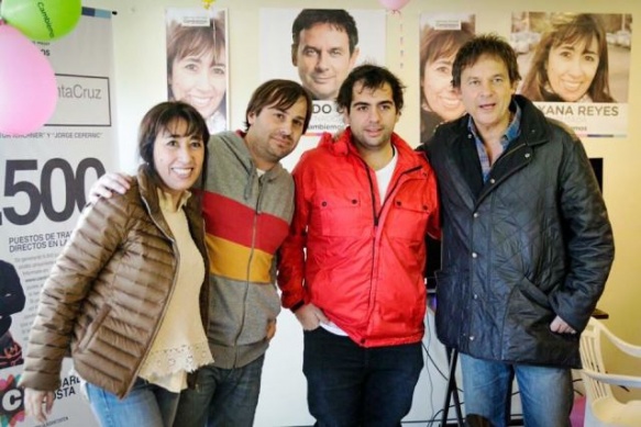 Roxana Reyes, Daniel Roquel, Santiago Gómez y Eduardo Costa.